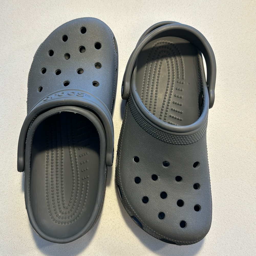 Grey Crocs